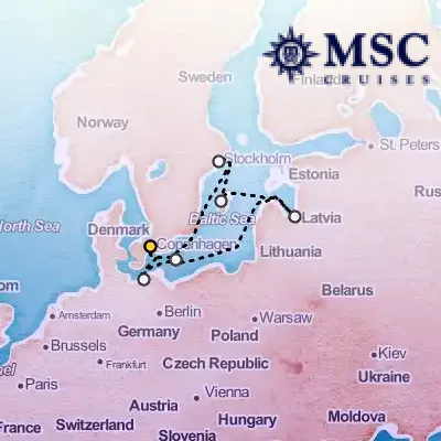 July 18th, 2026  - Northern Europe Cruise on the MSC Magnifica