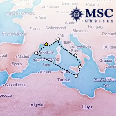 November 21st, 2026  - Mediterranean Cruise on the MSC Magnifica
