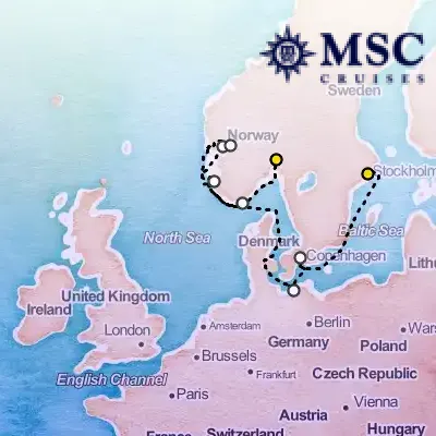 June 11th, 2026  - Northern Europe Cruise on the MSC Magnifica