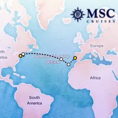 October 25th, 2026  - MSC Grand Voyages on the MSC Meraviglia