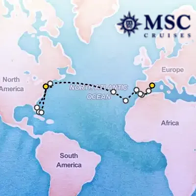 October 20th, 2026  - Grand Voyage on the MSC Meraviglia
