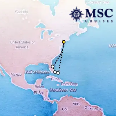 October 19th, 2025  - Caribbean & Antilles Cruise on the MSC Meraviglia