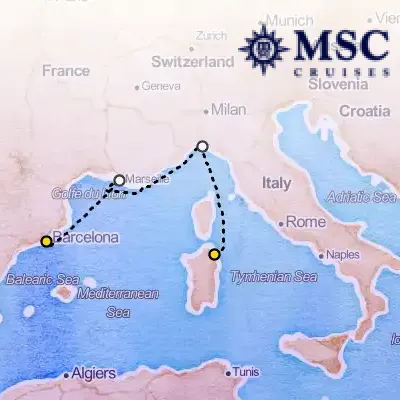 November 1st, 2025  - Mediterranean Cruise on the MSC Musica