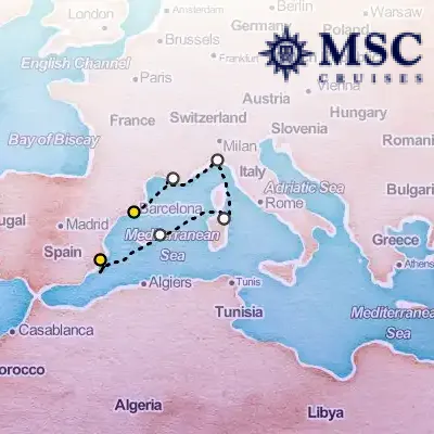 October 30th, 2025  - Mediterranean Cruise on the MSC Musica