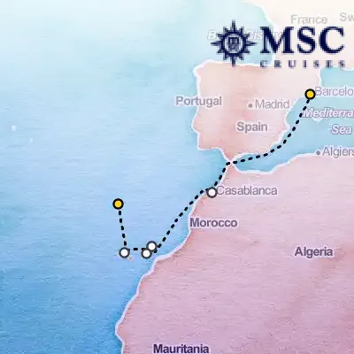 April 11th, 2026  - Canary Islands & Madeira Cruise on the MSC Musica
