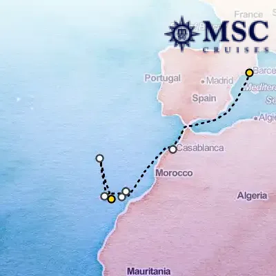 April 10th, 2026  - Canary Islands & Madeira Cruise on the MSC Musica