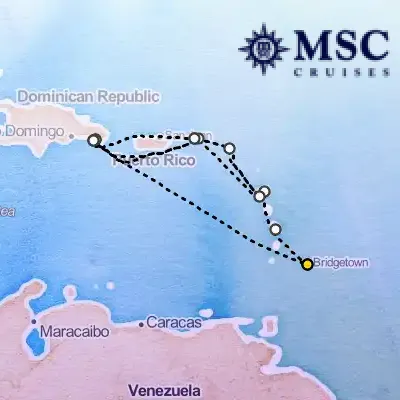 December 3rd, 2026  - South Caribbean Cruise on the MSC Opera