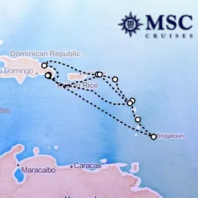 November 19th, 2026  - South Caribbean Cruise on the MSC Opera