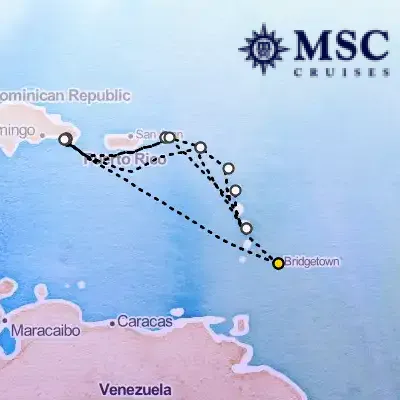 September 16th, 2027  - South Caribbean Cruise on the MSC Opera