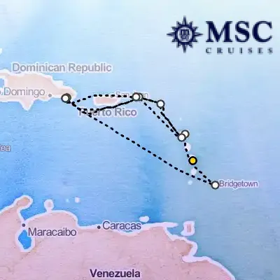 December 4th, 2026  - South Caribbean Cruise on the MSC Opera