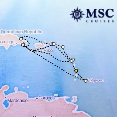 November 20th, 2026  - South Caribbean Cruise on the MSC Opera