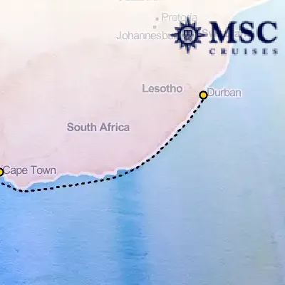 April 14th, 2026  - South Africa Cruise on the MSC Opera
