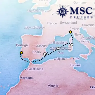 October 5th, 2026  - Mediterranean Cruise on the MSC Opera