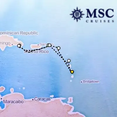 October 1st, 2027  - South Caribbean Cruise on the MSC Opera