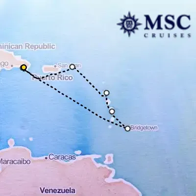 November 16th, 2026  - South Caribbean Cruise on the MSC Opera