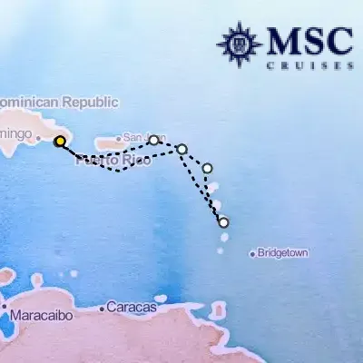 October 4th, 2027  - South Caribbean Cruise on the MSC Opera