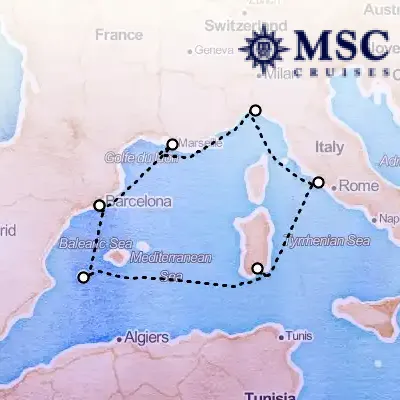 July 31st, 2025  - Mediterranean Cruise on the MSC Orchestra