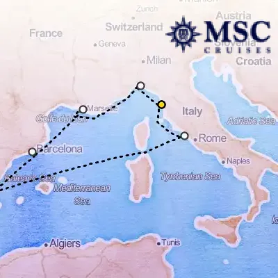 January 6th, 2027  - Mediterranean Cruise on the MSC Orchestra
