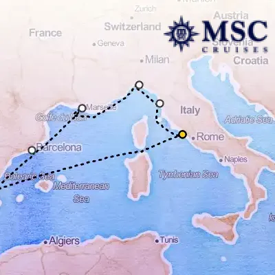 February 11th, 2027  - Mediterranean Cruise on the MSC Orchestra
