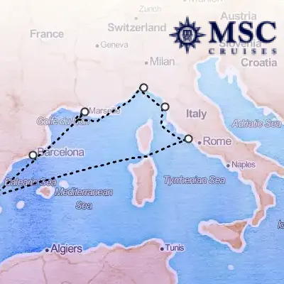 February 6th, 2027  - Mediterranean Cruise on the MSC Orchestra