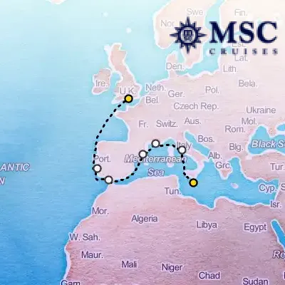 February 13th, 2026  - Northern Europe Cruise on the MSC Poesia