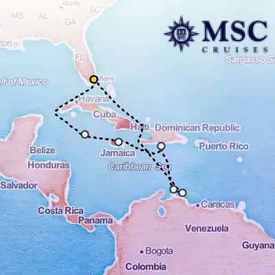 December 3rd, 2026  - Caribbean & Antilles Cruise on the MSC Poesia