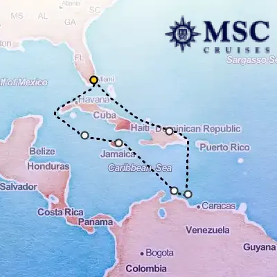 February 4th, 2027  - Caribbean & Antilles Cruise on the MSC Poesia