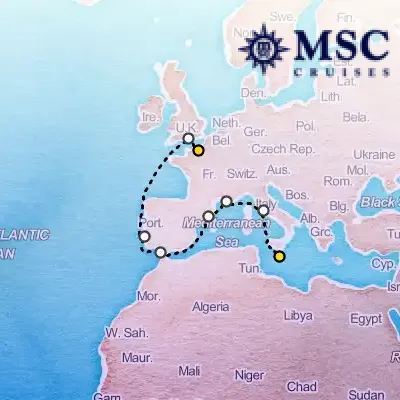 February 12th, 2026  - Northern Europe Cruise on the MSC Poesia