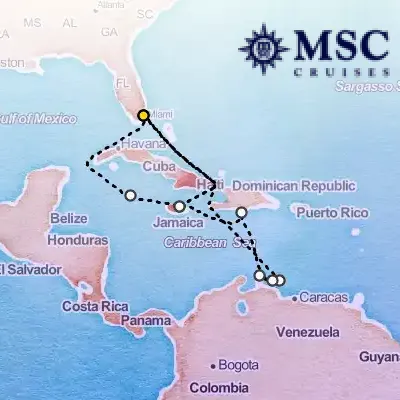 October 17th, 2026  - Caribbean & Antilles Cruise on the MSC Poesia