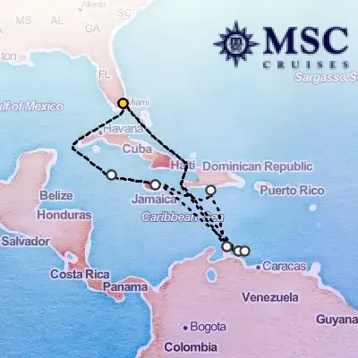 December 3rd, 2026  - Caribbean & Antilles Cruise on the MSC Poesia