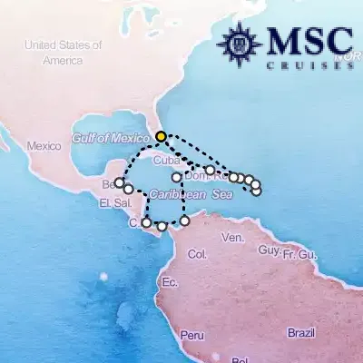 November 1st, 2026  - Caribbean & Antilles Cruise on the MSC Poesia