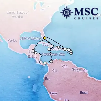 November 12th, 2026  - Caribbean & Antilles Cruise on the MSC Poesia