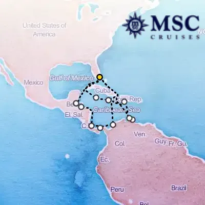 November 22nd, 2026  - Caribbean & Antilles Cruise on the MSC Poesia