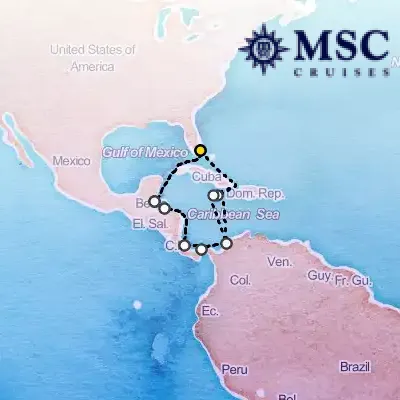 December 23rd, 2026  - Caribbean & Antilles Cruise on the MSC Poesia