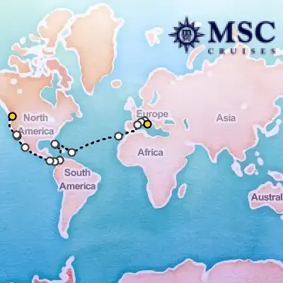 April 6th, 2026  - Grand Voyages on the MSC Poesia