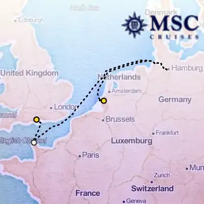 October 16th, 2025  - Northern Europe Cruise on the MSC Poesia