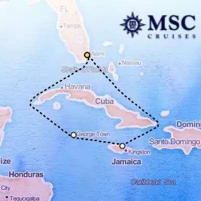 October 17th, 2026  - Caribbean & Antilles Cruise on the MSC Poesia