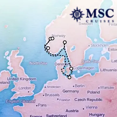 August 22nd, 2025  - Northern Europe Cruise on the MSC Poesia