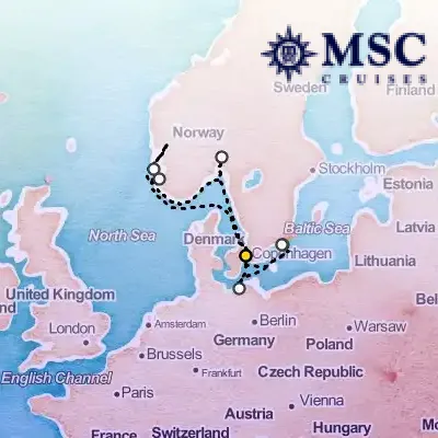 September 16th, 2025  - Northern Europe Cruise on the MSC Poesia