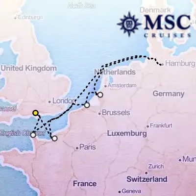 October 16th, 2025  - Northern Europe Cruise on the MSC Poesia