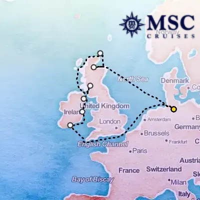 May 10th, 2026  - Northern Europe Cruise on the MSC Preziosa