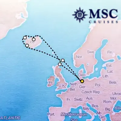 August 21st, 2025  - Northern Europe Cruise on the MSC Preziosa