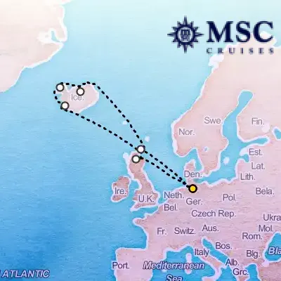 July 27th, 2025  - Northern Europe Cruise on the MSC Preziosa