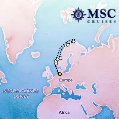 May 31st, 2026  - Northern Europe Cruise on the MSC Preziosa