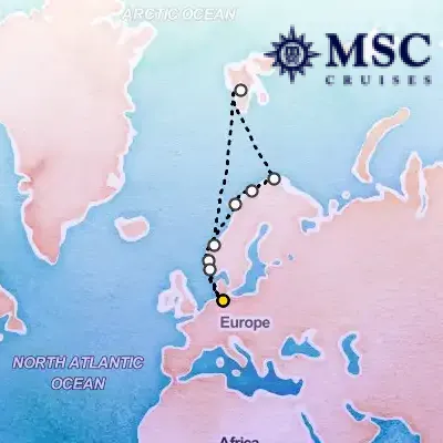 August 7th, 2025  - Northern Europe Cruise on the MSC Preziosa
