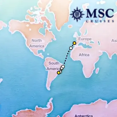 April 2nd, 2026  - MSC Grand Voyages on the MSC Preziosa