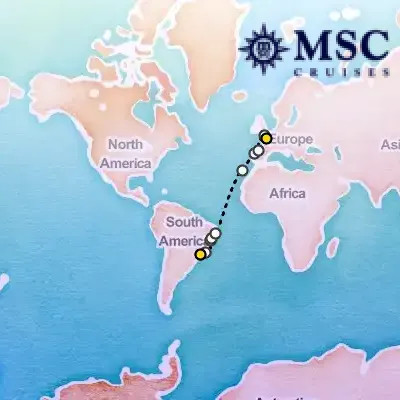 April 2nd, 2026  - Grand Voyages Cruise on the MSC Preziosa
