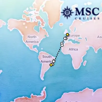 October 7th, 2025  - Grand Voyage on the MSC Preziosa