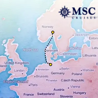 April 24th, 2026  - MSC Grand Voyages on the MSC Preziosa