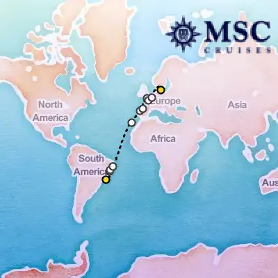 April 3rd, 2026  - Grand Voyage on the MSC Preziosa